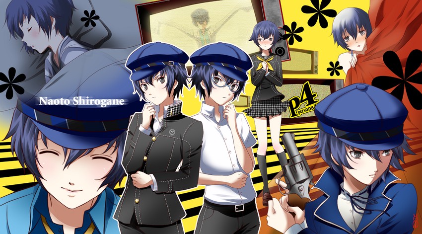 shirogane naoto (persona and 1 more) drawn by machinosuke