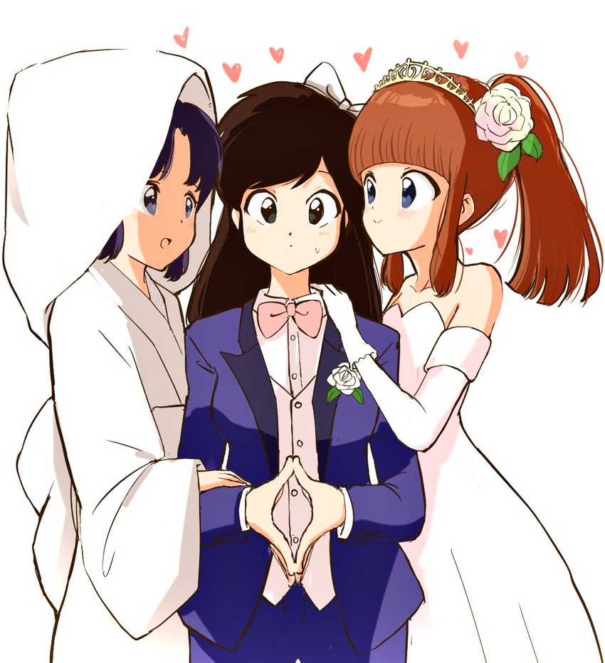 kuonji ukyou, kurenai tsubasa, and konatsu (ranma 1/2) drawn by kajino_(aosansai)