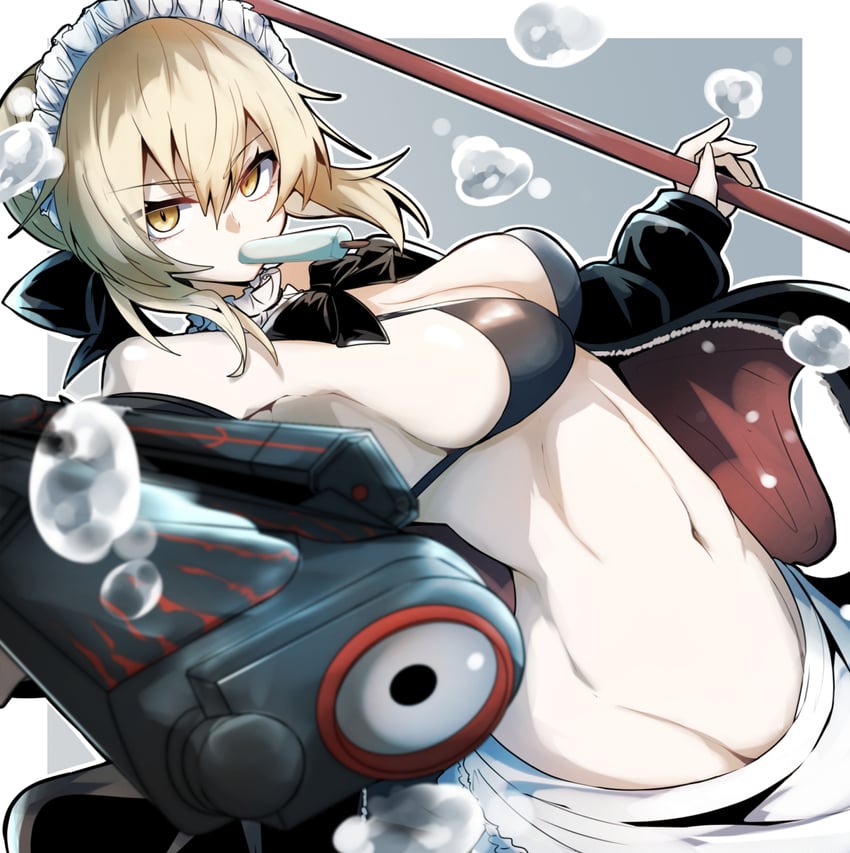 artoria pendragon and saber alter (fate and 1 more) drawn by gin_moku