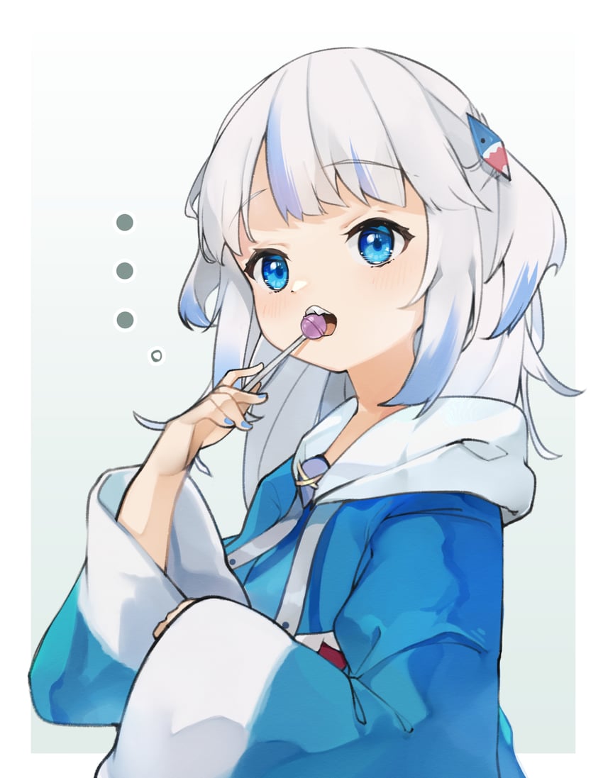 gawr gura (hololive and 1 more) drawn by mimizuku_(mmiganaru)