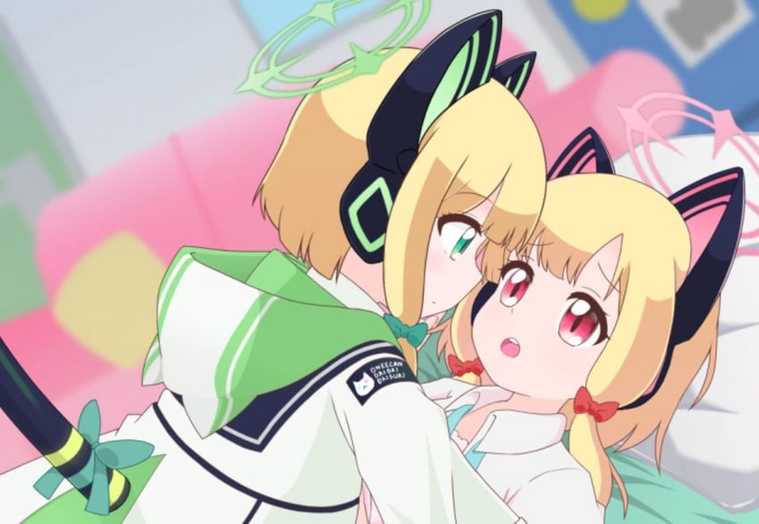 momoi and midori (blue archive) drawn by yomogi_mitsuki