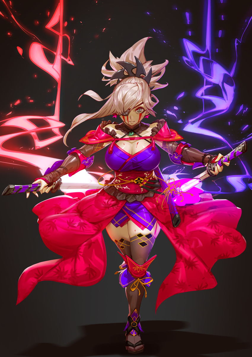 miyamoto musashi (fate and 1 more) drawn by jojaow