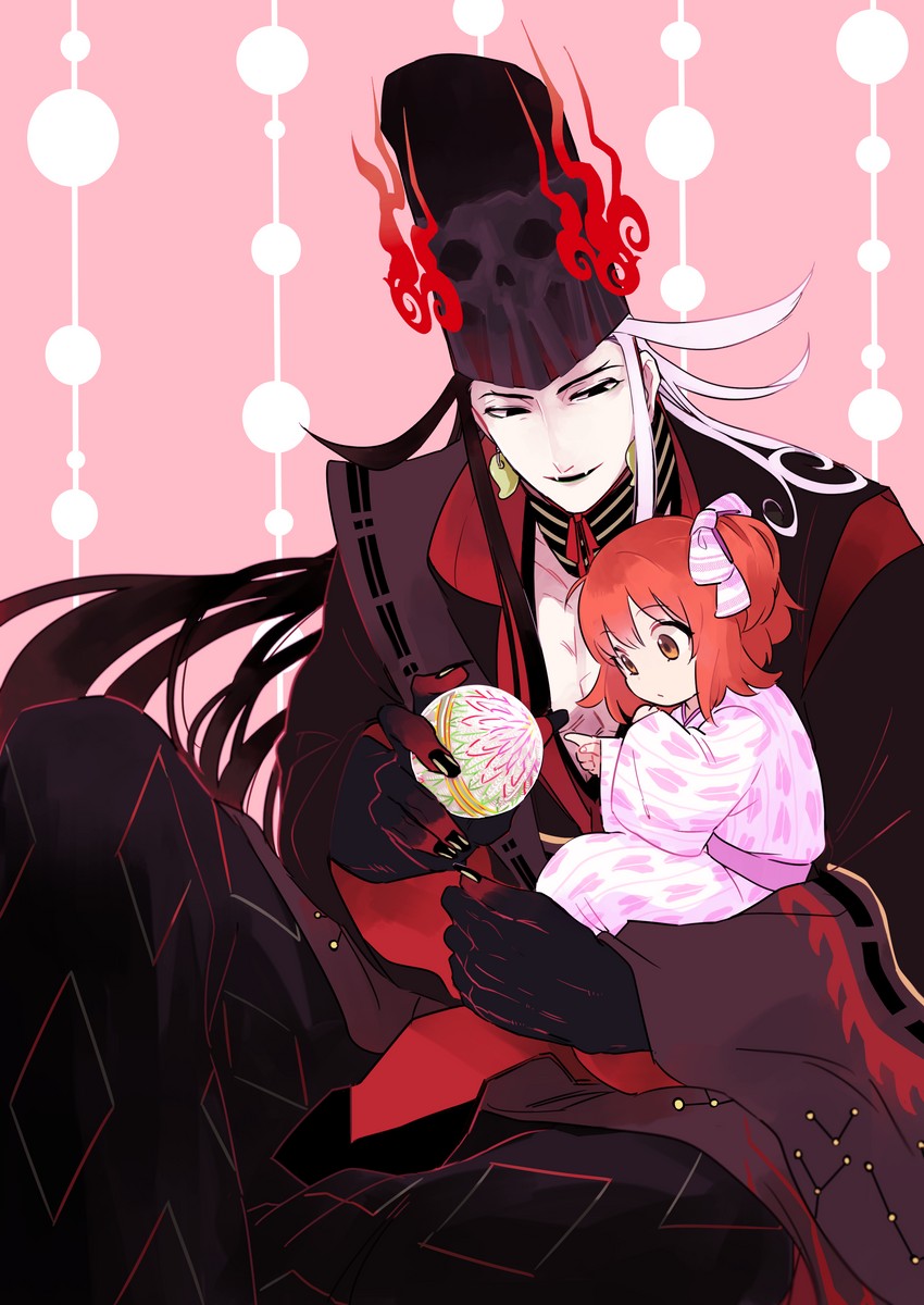 fujimaru ritsuka and ashiya douman (fate and 1 more) drawn by nyarou