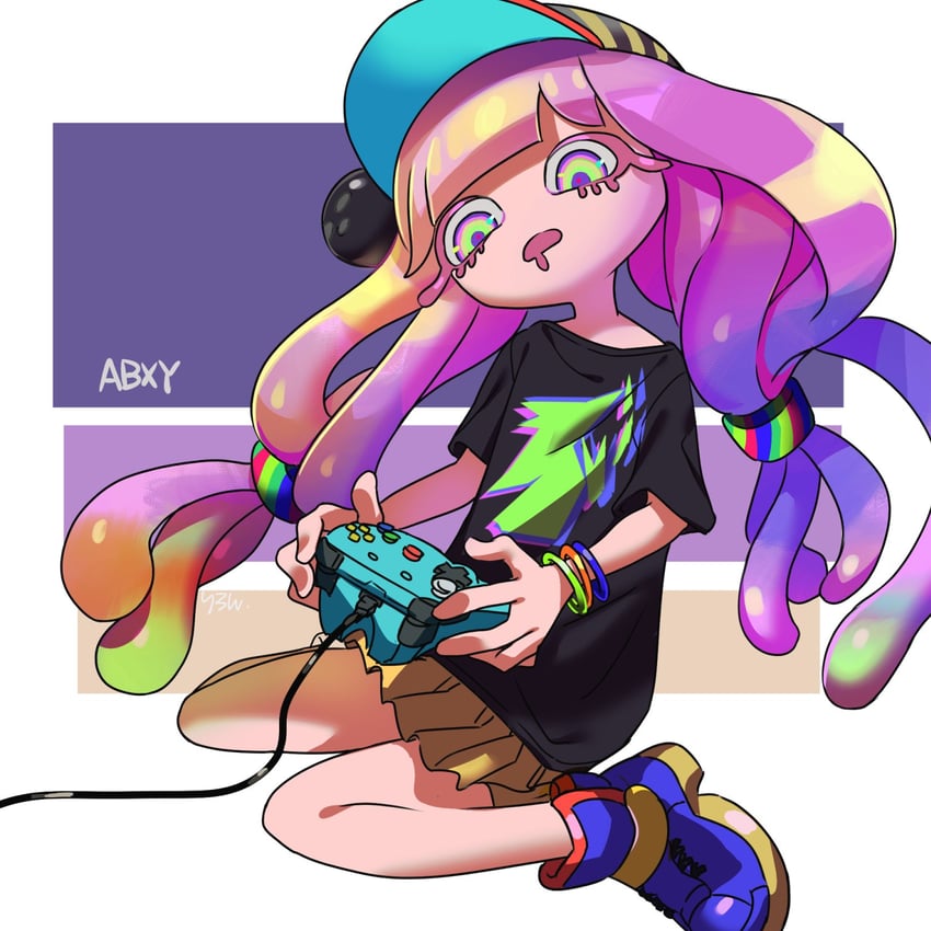 harmony and harmony's clownfish (splatoon and 1 more) drawn by d0000_ff