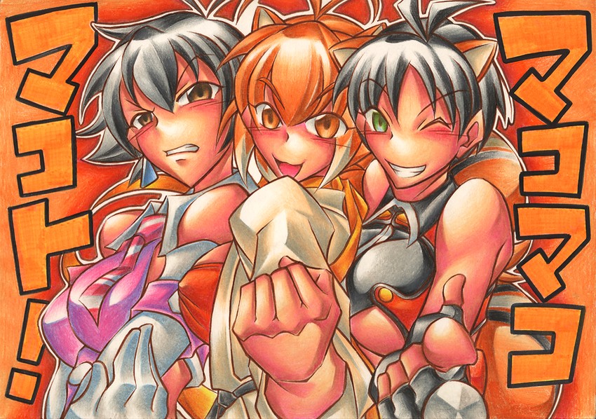 kikuchi makoto, makoto nanaya, and makoto (idolmaster and 3 more) drawn by yoshitsuki