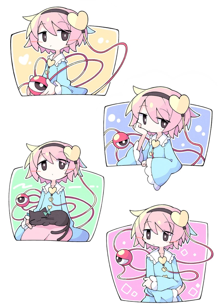 komeiji satori and kaenbyou rin (touhou) drawn by asameshi