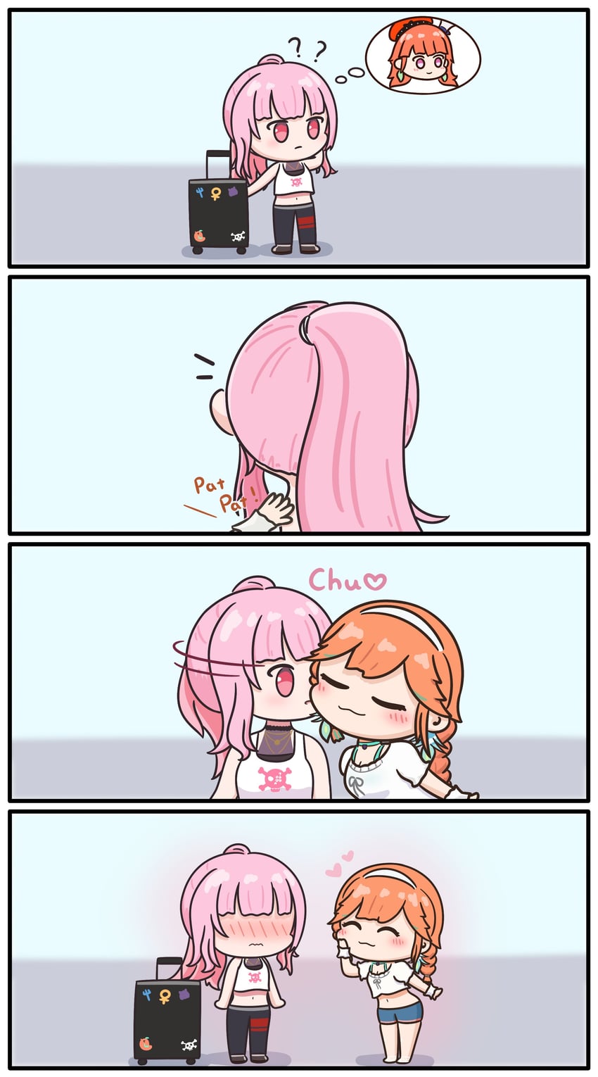 mori calliope and takanashi kiara (hololive and 1 more) drawn by mpien