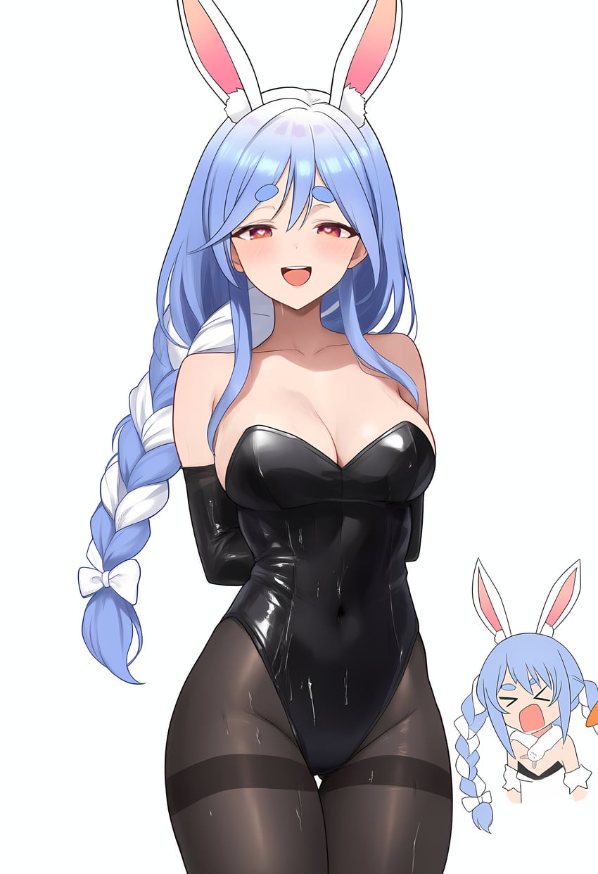 usada pekora, don-chan, and pekomama (hololive) drawn by kiyabetsuart