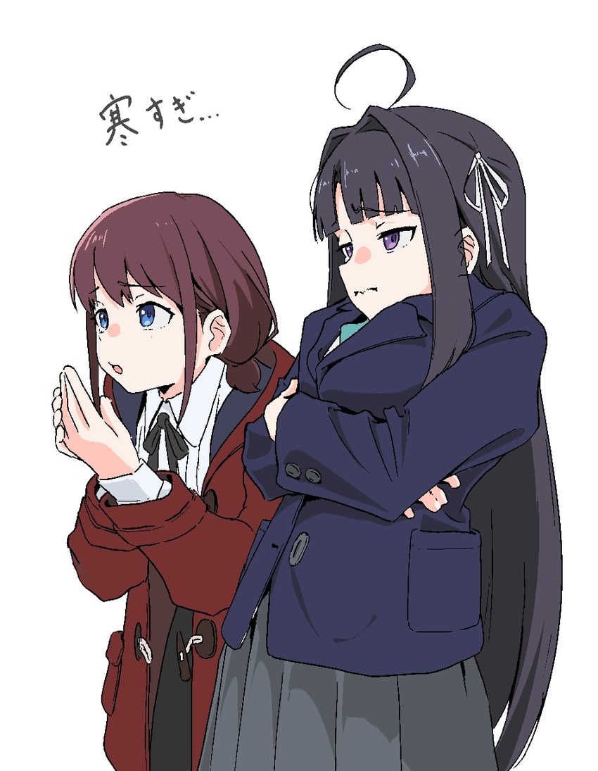 iseri nina and awa subaru (girls band cry) drawn by gujin_(tp_acid)