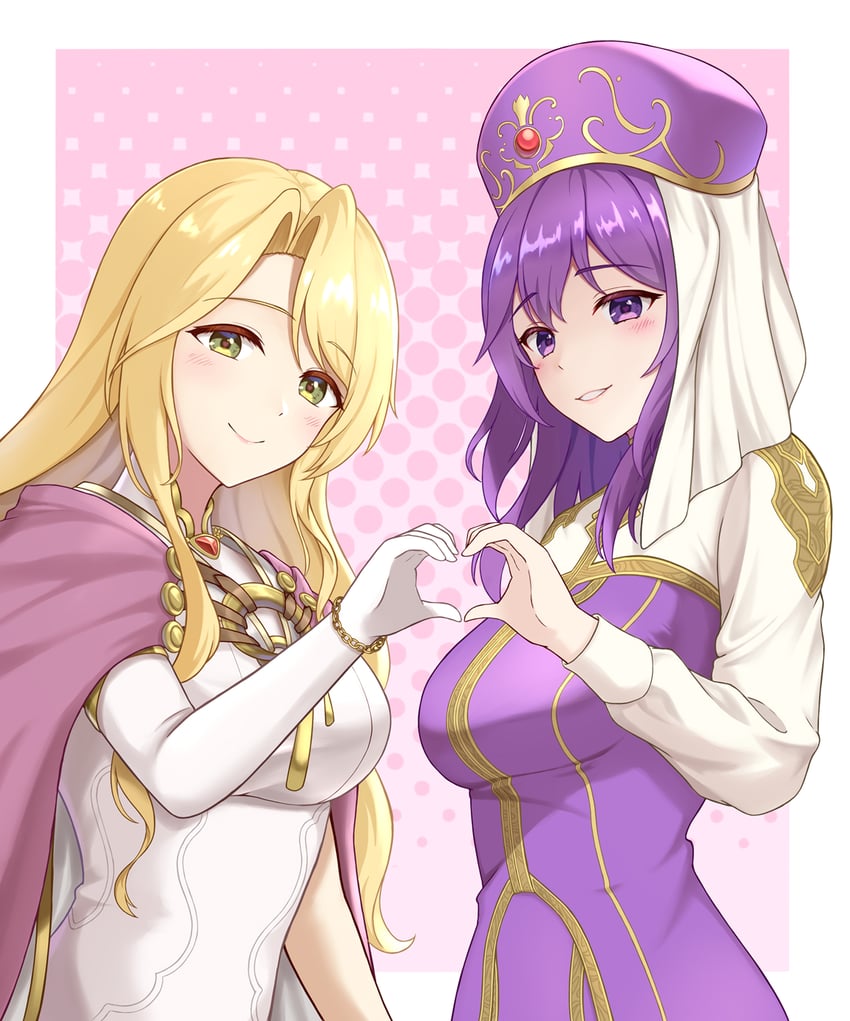 saint elimine and eremiya (fire emblem and 4 more) drawn by takaneko