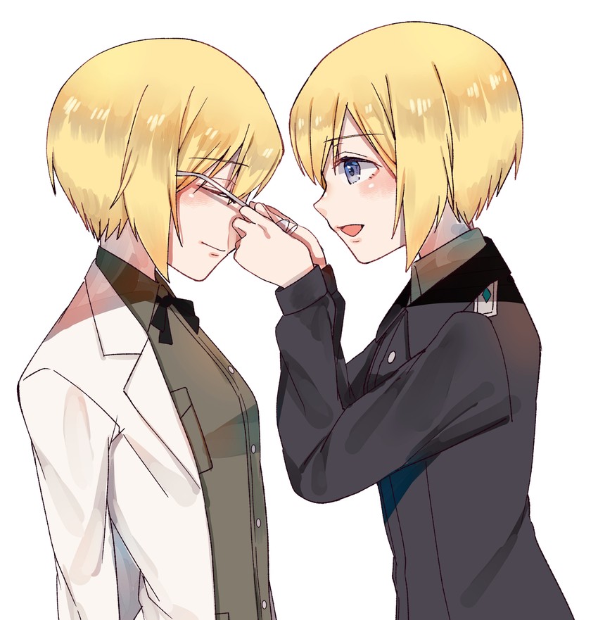 erica hartmann and ursula hartmann (world witches series and 2 more) drawn by sayama_(chiwan0830)