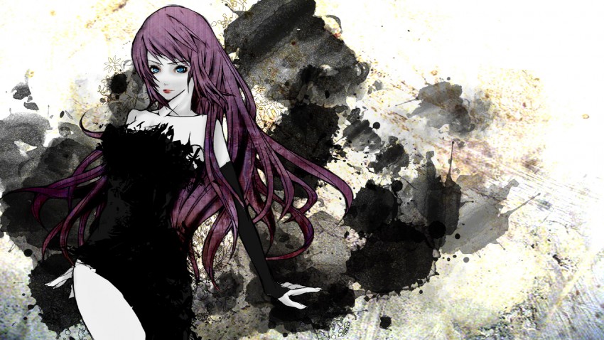 megurine luka (vocaloid and 1 more) drawn by origa