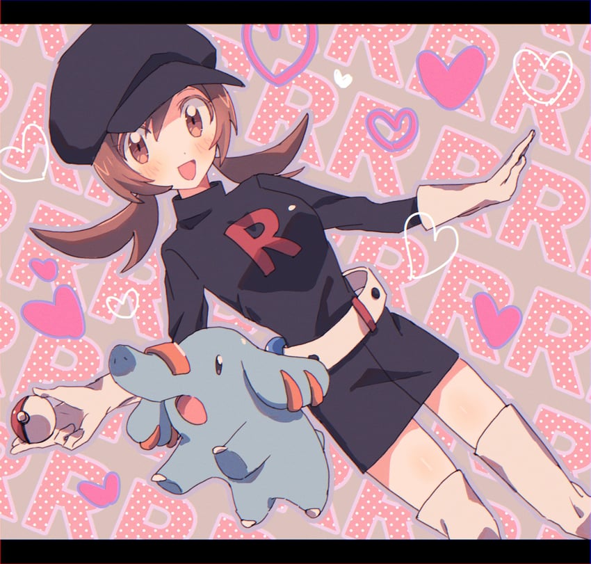lyra and phanpy (pokemon and 1 more) drawn by bucket_(b1zja)