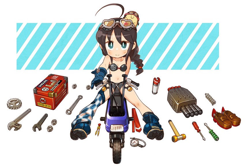 shigure and shigure kai ni (kantai collection) drawn by chaki_(teasets)