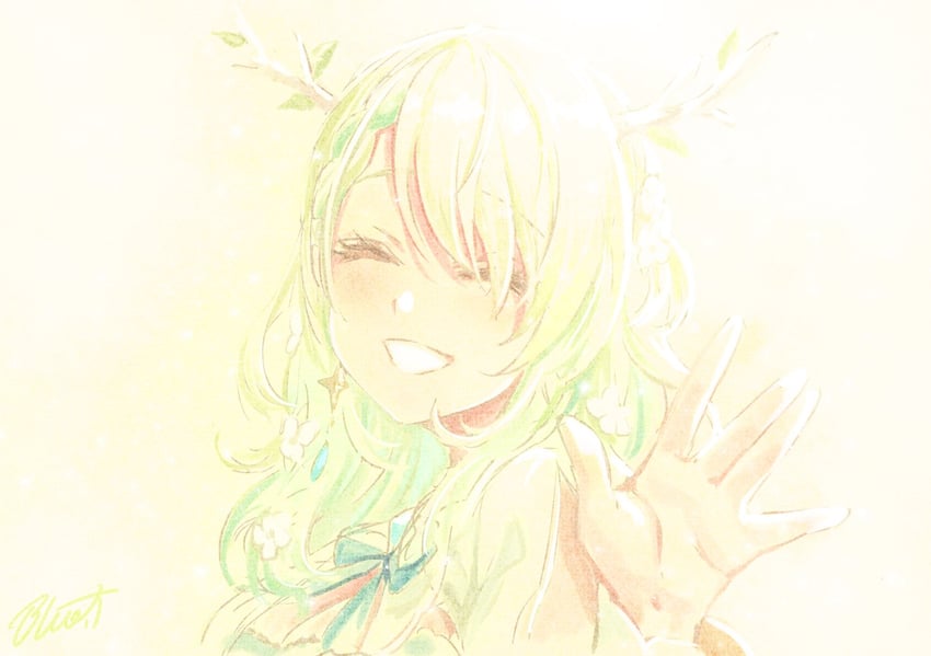 ceres fauna (hololive and 1 more) drawn by buru-dai