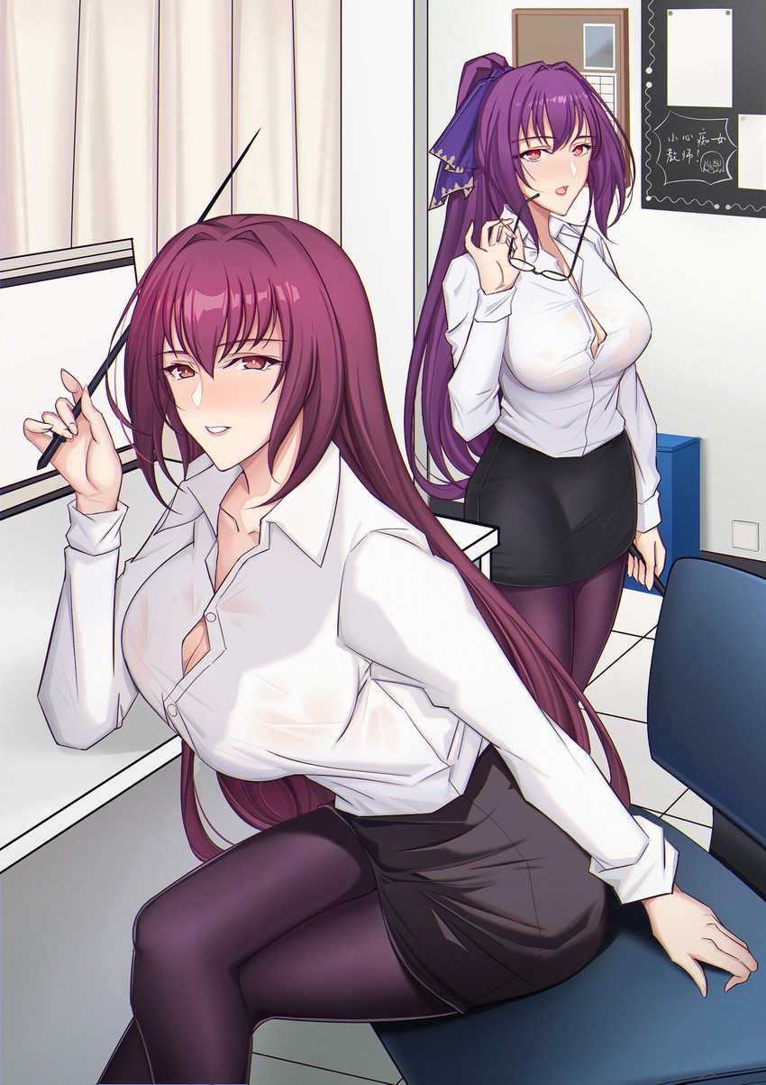 scathach and scathach skadi (fate and 1 more) drawn by manna_(pixiv8805037)