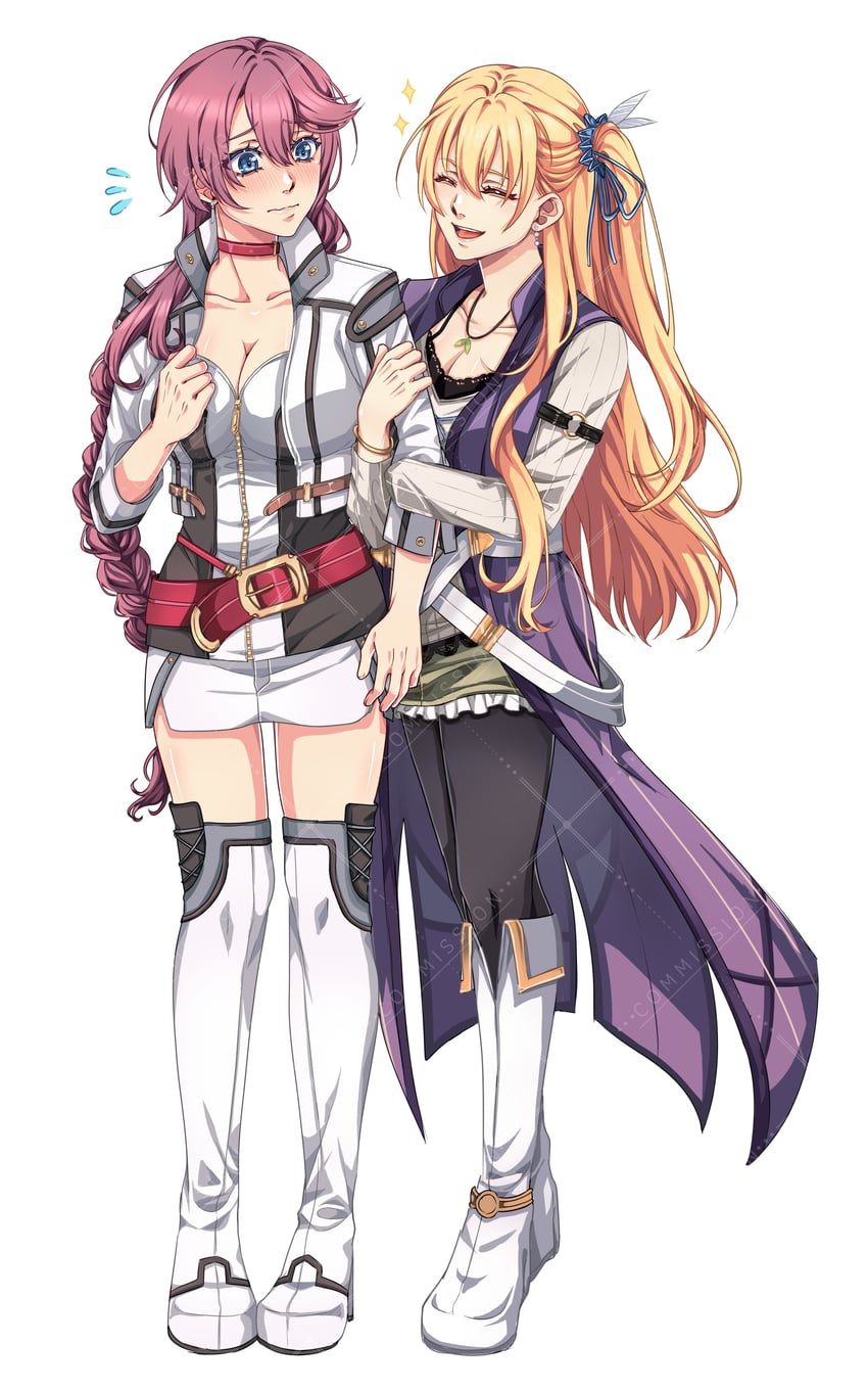 alisa reinford and emma millstein (eiyuu densetsu and 2 more) drawn by yuzukiyo