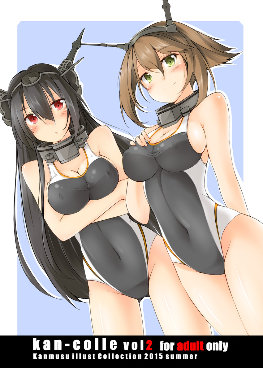 nagato and mutsu (kantai collection) drawn by kaminagi_(kaminagi-tei)
