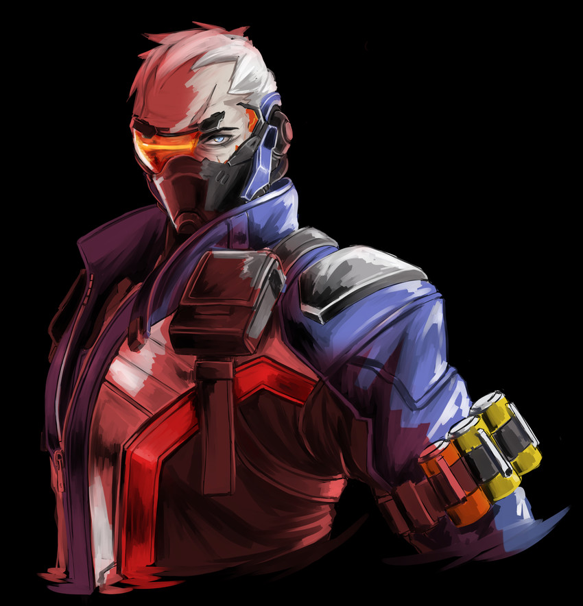 soldier: 76 (overwatch and 1 more) drawn by saggitary
