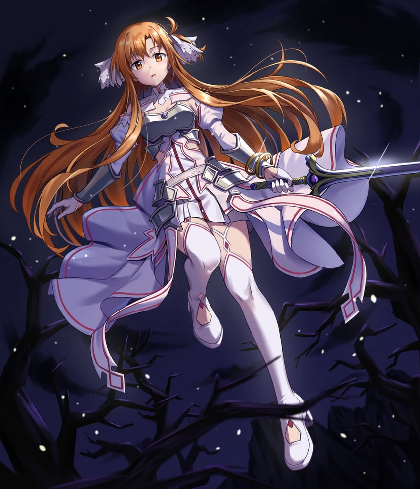 asuna (sword art online and 2 more) drawn by holiday_(pangjelly)