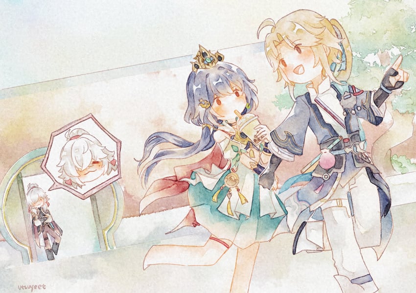 jing yuan, yunli, and yanqing (honkai and 1 more) drawn by utsuyeet