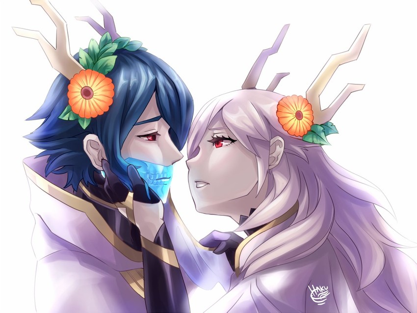 thrasir and lif (fire emblem and 1 more) drawn by hakuramen