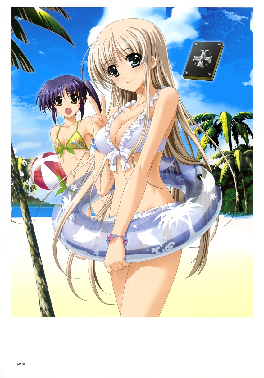 lily-strosek, isis egret, and bible of silver cross (lyrical nanoha and 2 more) drawn by higa_yukari