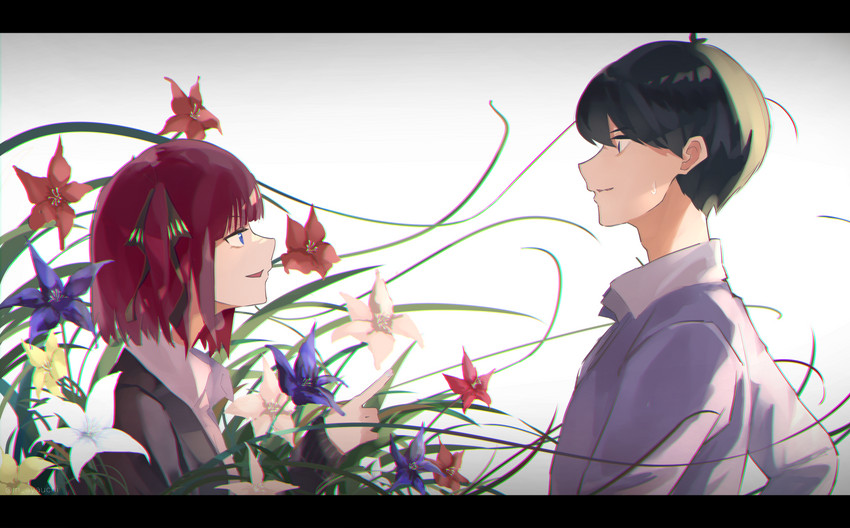nakano nino and uesugi fuutarou (go-toubun no hanayome) drawn by ayauchi