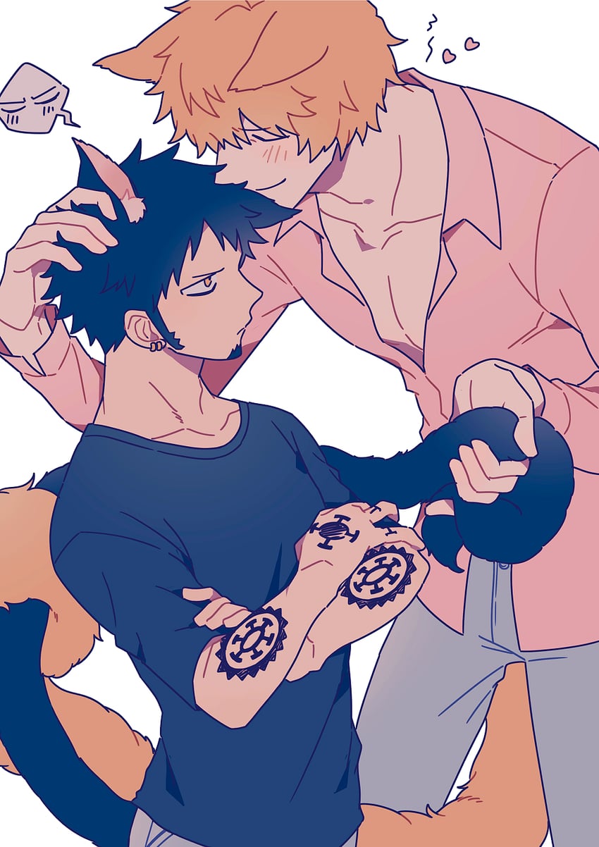 trafalgar law and donquixote rocinante (one piece) drawn by tmk_ouo