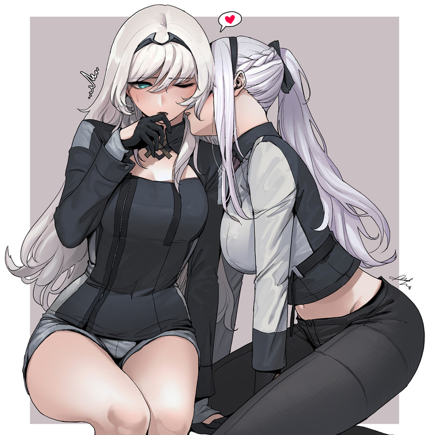 ak-12 and an-94 (girls' frontline) drawn by sungwon