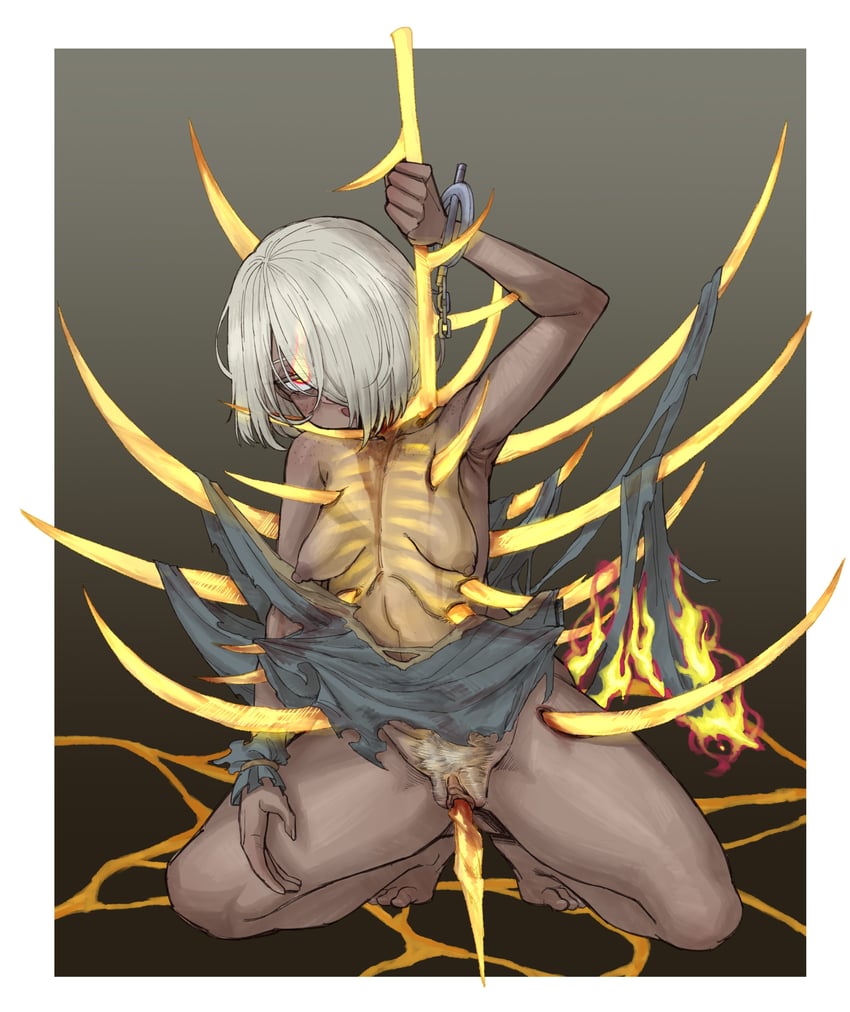 tarnished, solaria, and midra lord of frenzied flame (elden ring and 1 more) drawn by ebonyxh