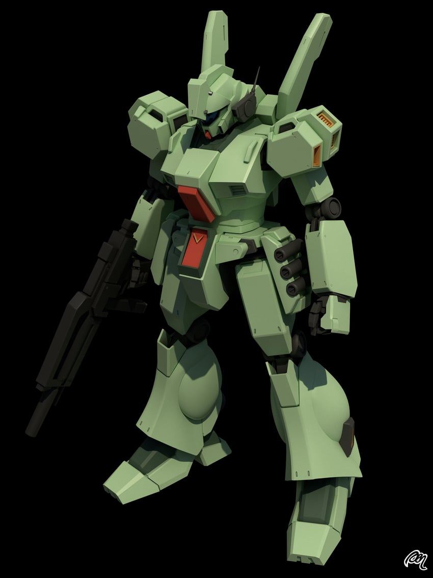 jegan d type (gundam and 1 more) drawn by mjeff