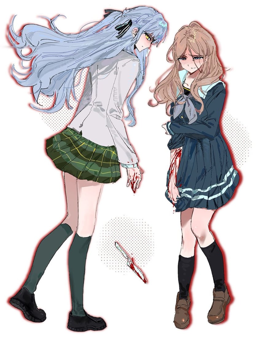 togawa sakiko and nagasaki soyo (bang dream! and 1 more) drawn by qiansefeihe