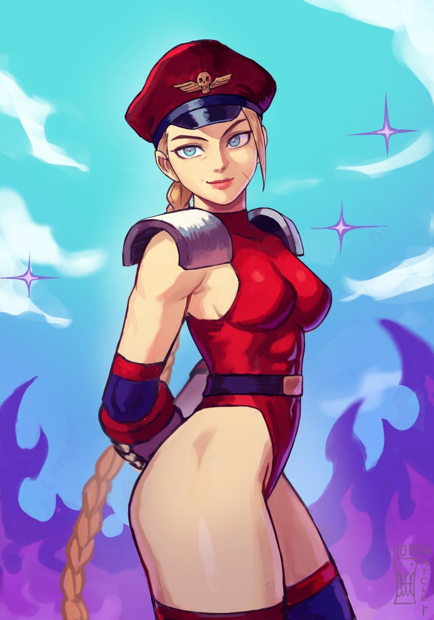 cammy white and m. bison (street fighter and 1 more) drawn by watcher_hollow