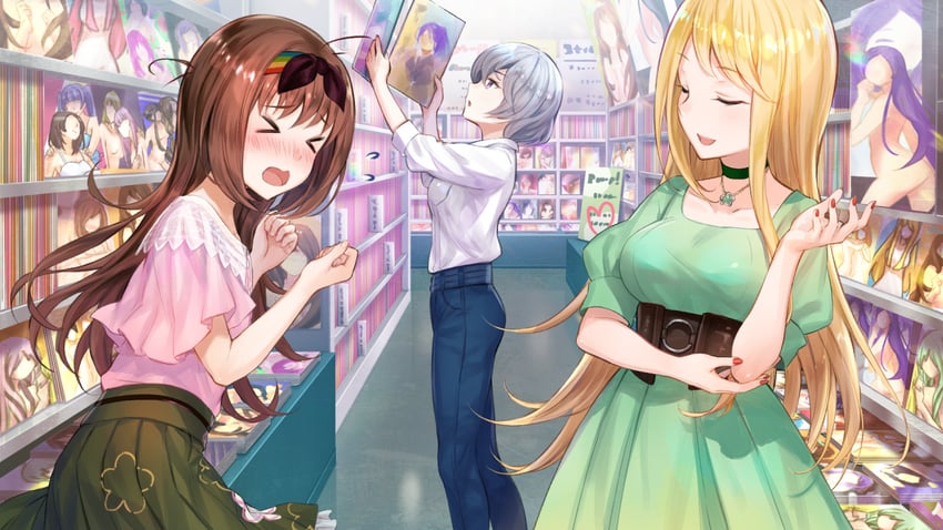otori ai, marie mahler, and tachibana nana (yumeutsutsu re:master) drawn by fuzichoco