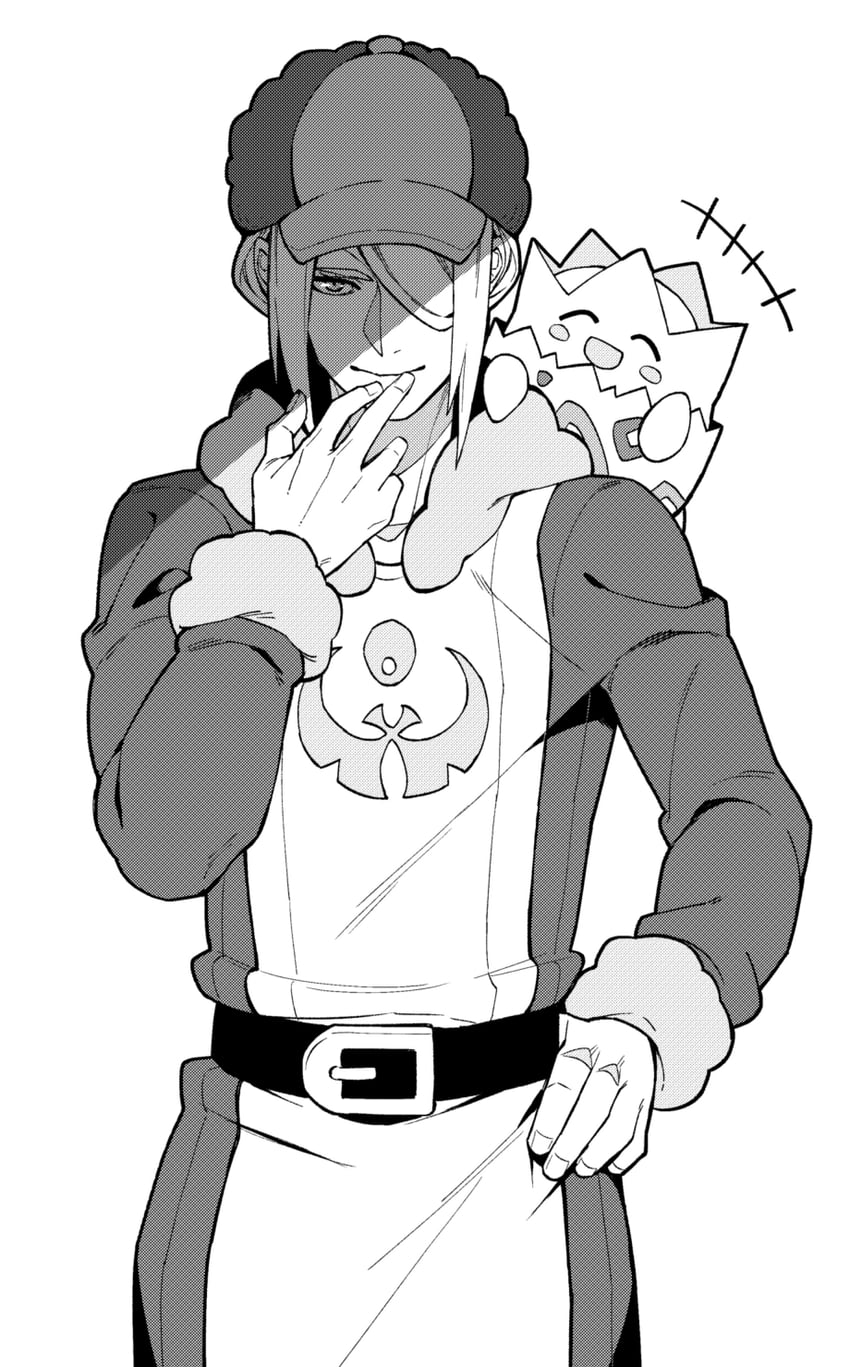 volo and togepi (pokemon and 1 more) drawn by matsu_zatsu