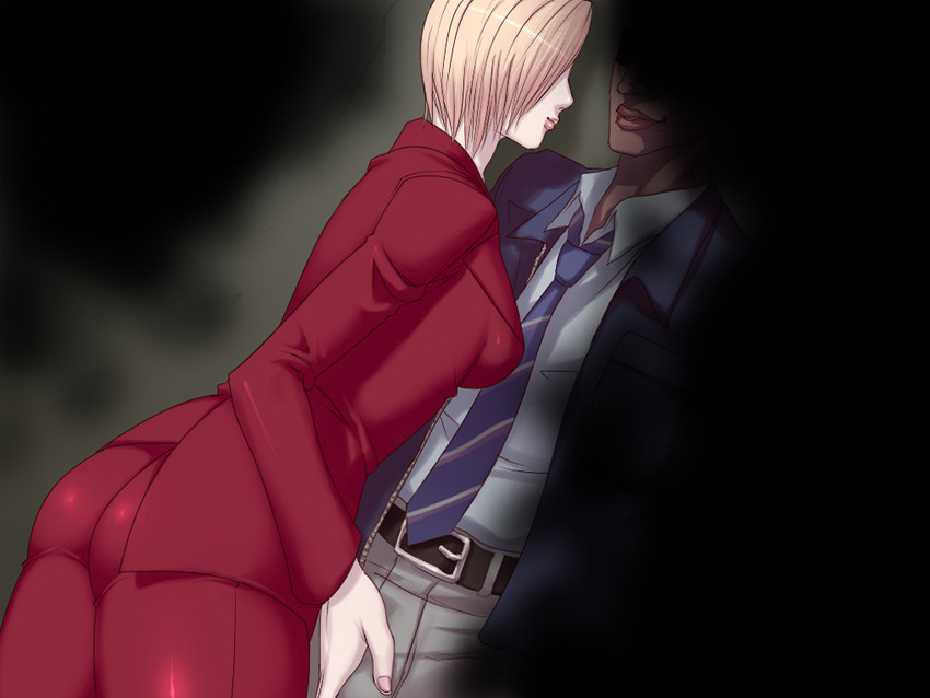 alyssa ashcroft and jim chapman (resident evil and 1 more) drawn by sawao