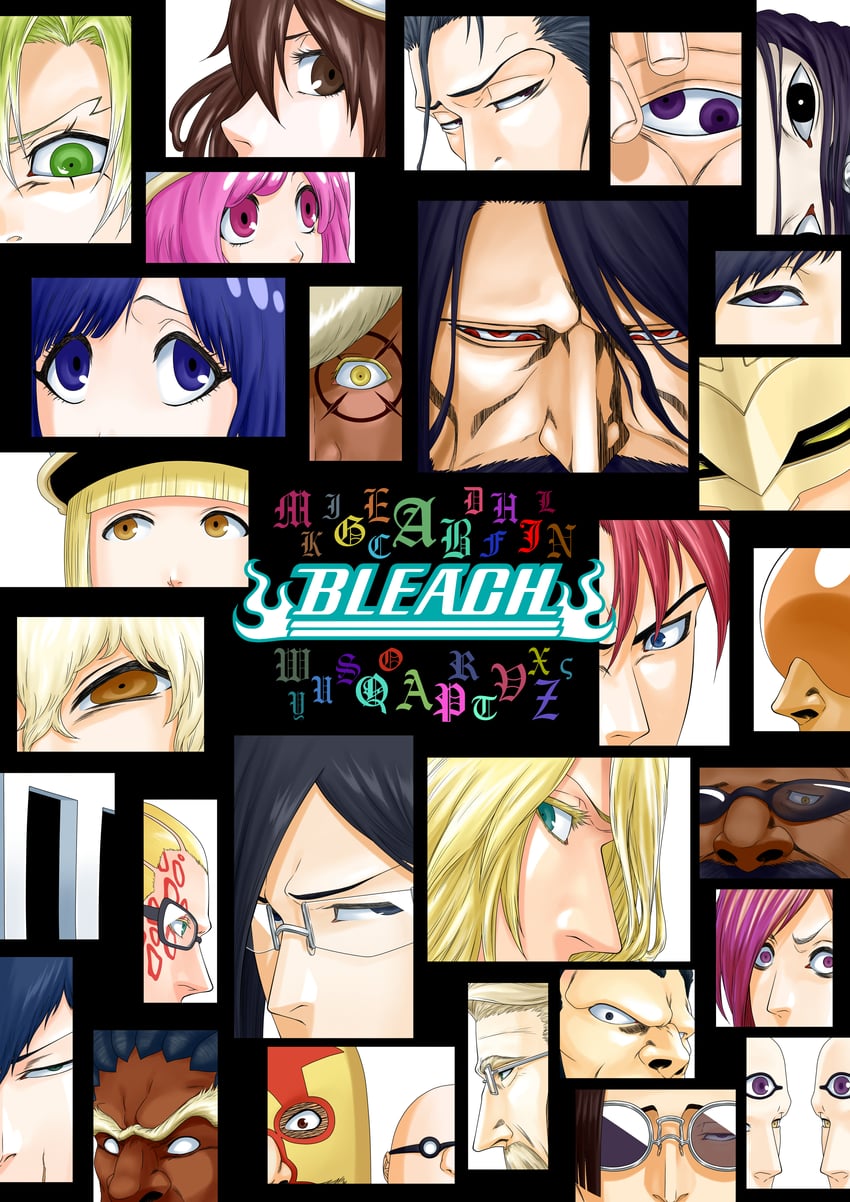 bambietta basterbine, ishida uryuu, giselle gewelle, candice catnipp, liltotto lamperd, and 24 more (bleach and 1 more) drawn by bleachist