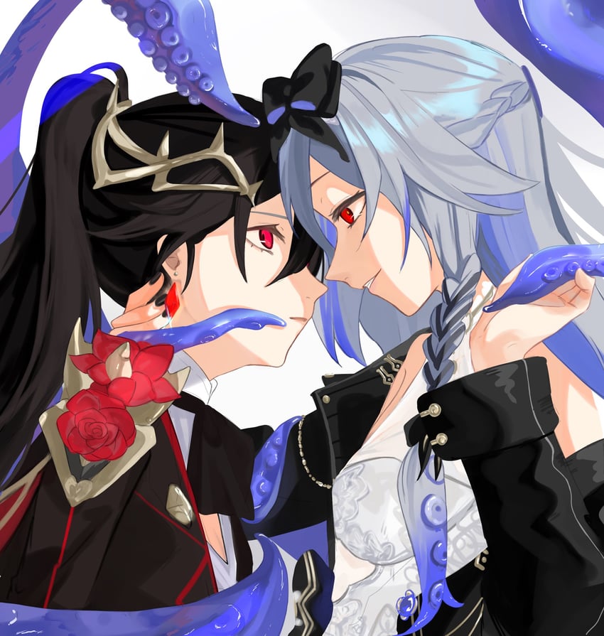 fu hua and herrscher of sentience (honkai and 1 more) drawn by sho_2nini