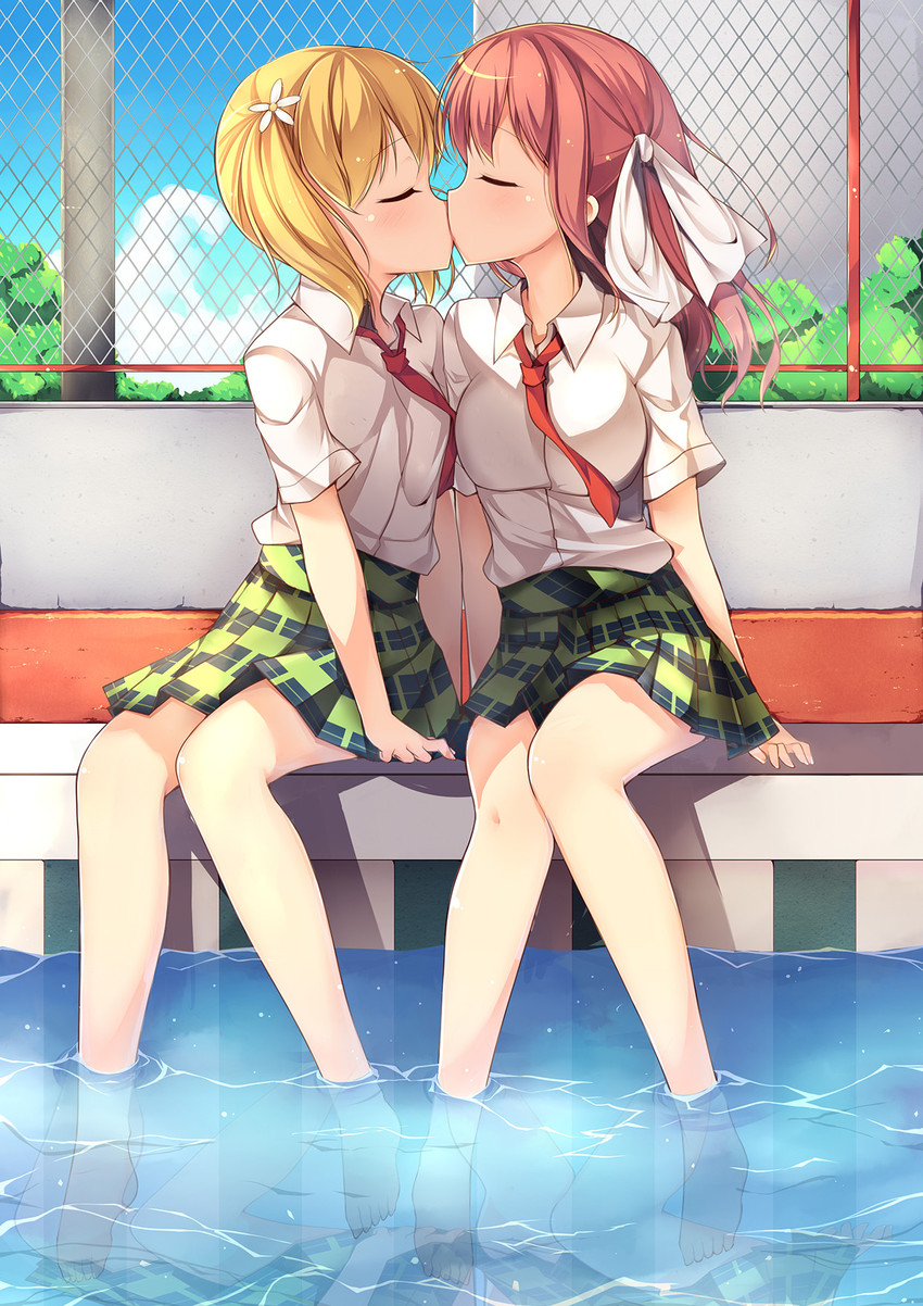 takayama haruka and sonoda yuu (sakura trick) drawn by amemiya_ruki