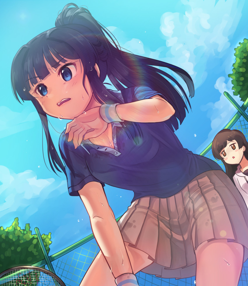 kitazawa shiho and mogami shizuka (idolmaster and 1 more) drawn by kamille_(vcx68)