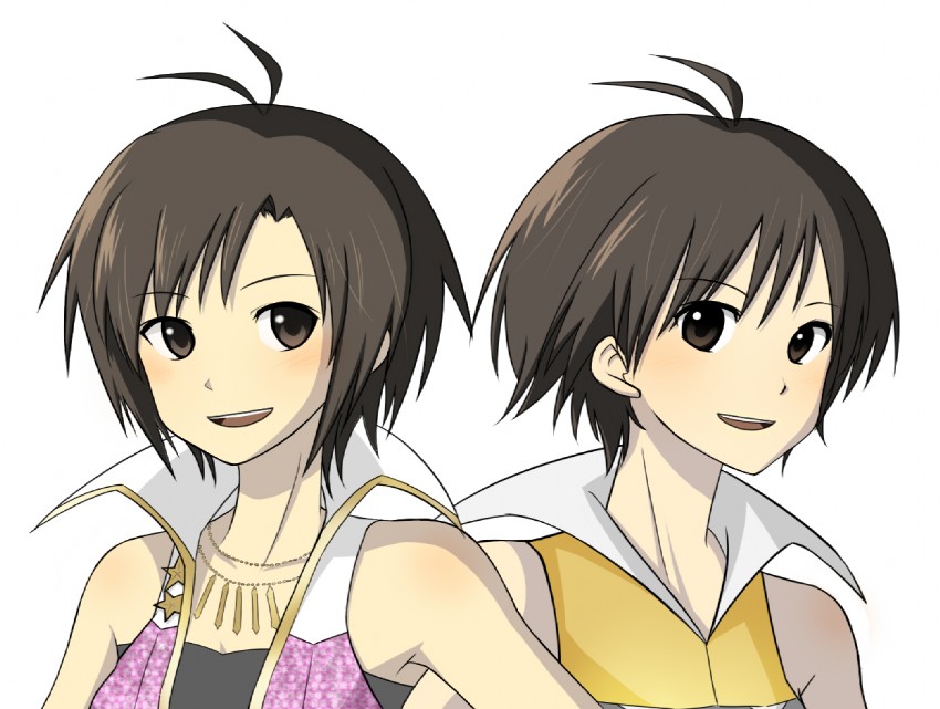 kikuchi makoto (idolmaster and 2 more) drawn by oheru_(artist)