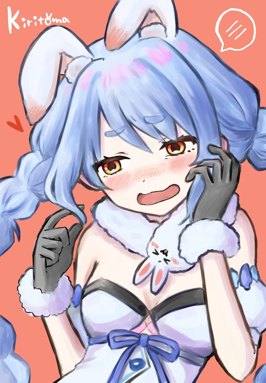 usada pekora and don-chan (hololive) drawn by kiritoma