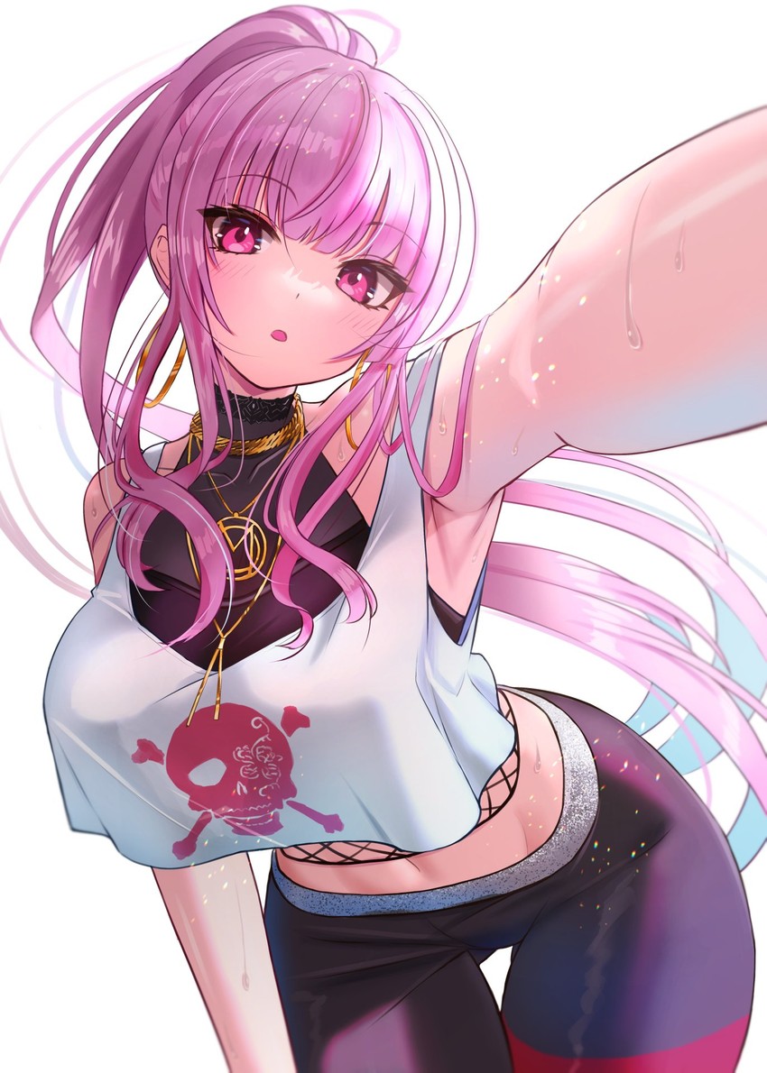 mori calliope (hololive and 1 more) drawn by inari_(ambercrown)