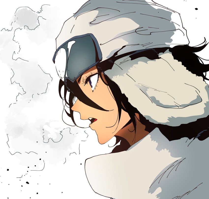 kuchiki rukia (bleach and 1 more) drawn by isaacchief300