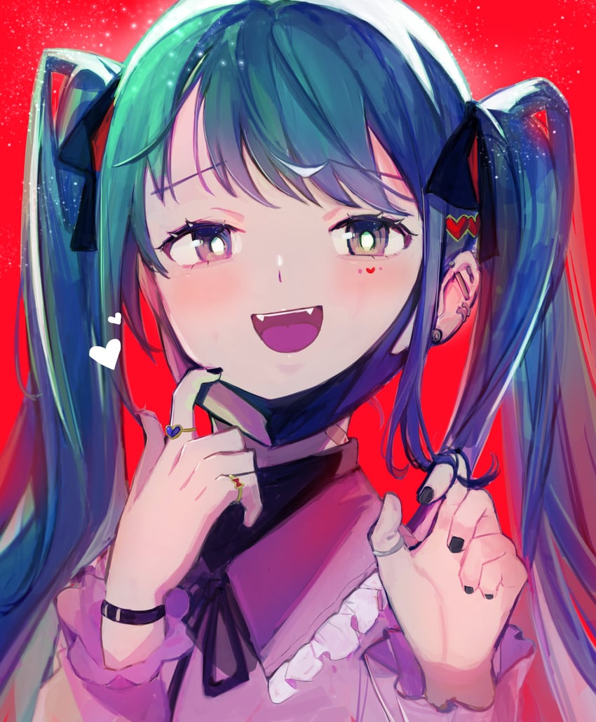 hatsune miku (vocaloid and 1 more) drawn by fukami_suiren