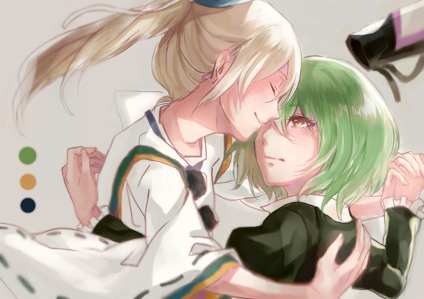 mononobe no futo and soga no tojiko (touhou) drawn by tag_(tf18080512)