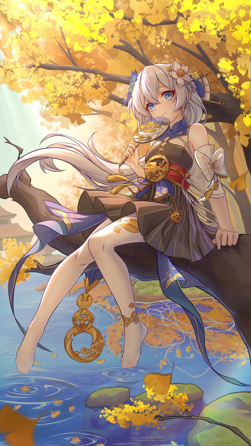 theresa apocalypse and zhuge kongming (honkai and 1 more) drawn by hinata_mr_assassin