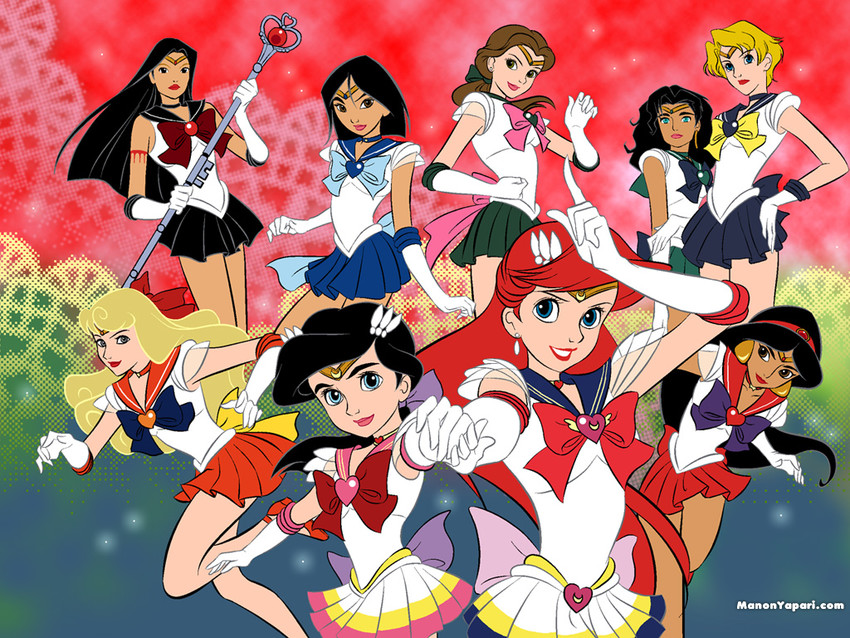 sailor moon, sailor mercury, sailor venus, sailor mars, sailor jupiter, and 19 more (bishoujo senshi sailor moon and 11 more) drawn by manon_yapari
