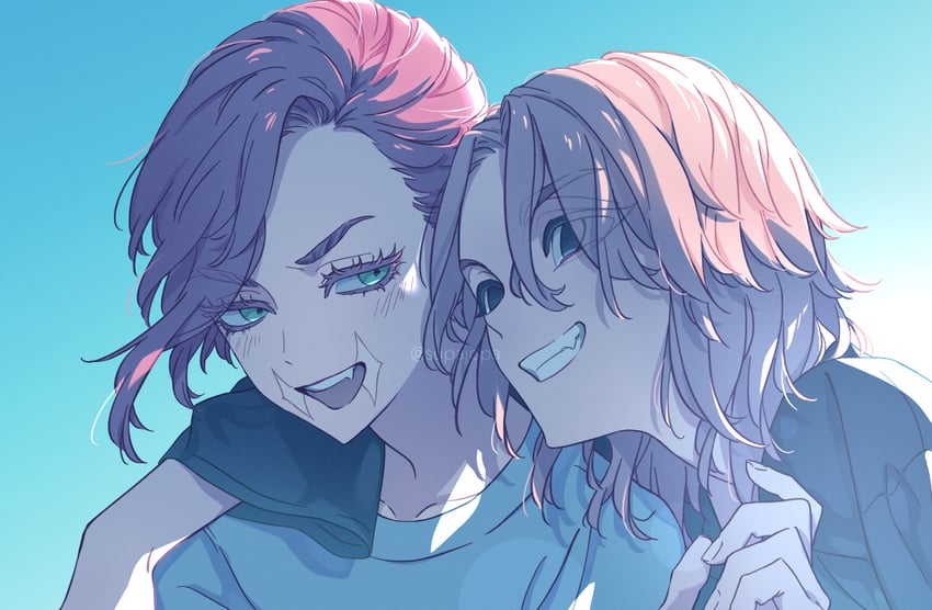 sano manjirou and sanzu haruchiyo (tokyo revengers) drawn by hua_(supa_jopa)